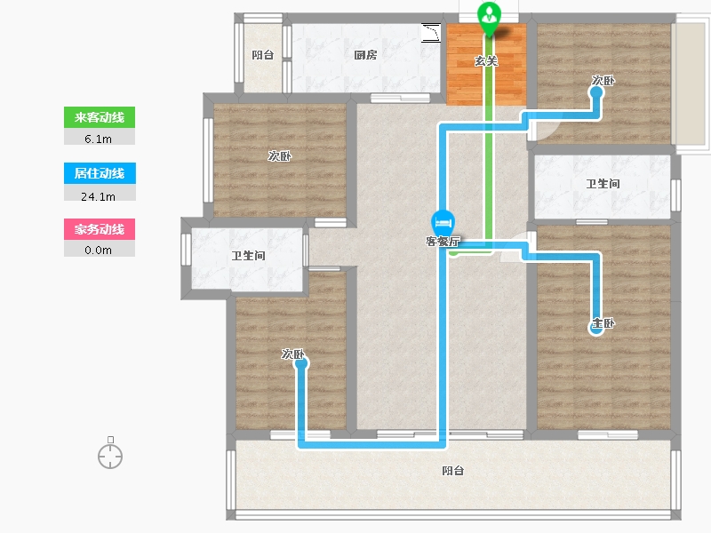 广西壮族自治区-南宁市-阳光城江山�Z原-127.34-户型库-动静线