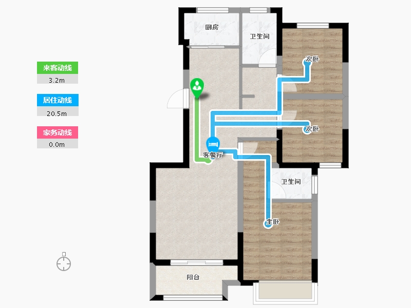 河北省-邢台市-中央公元-79.00-户型库-动静线