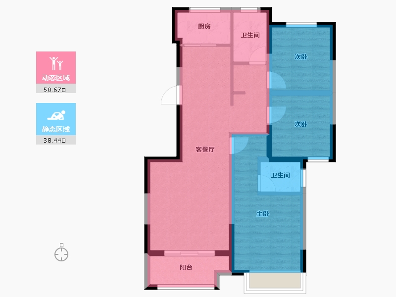 河北省-邢台市-中央公元-79.00-户型库-动静分区