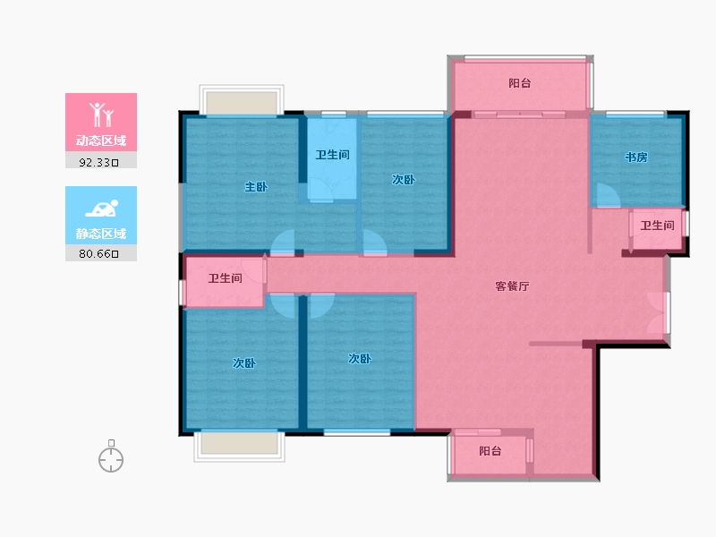 云南省-昆明市-世纪城-157.79-户型库-动静分区