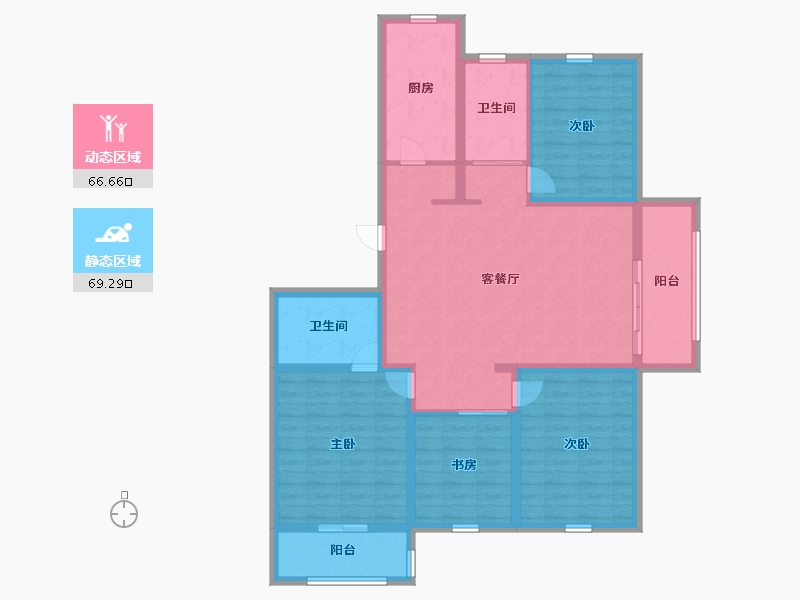 山东省-烟台市-汤泉世家一期-122.00-户型库-动静分区