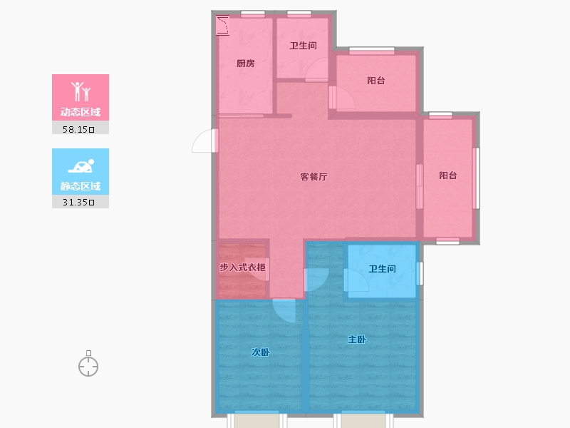 江苏省-连云港市-保利・海上五月花-79.82-户型库-动静分区