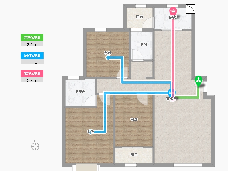 河北省-石家庄市-华北鞋城-90.29-户型库-动静线