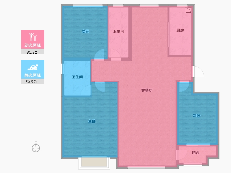 山东省-滨州市-香驰喜苑-129.99-户型库-动静分区