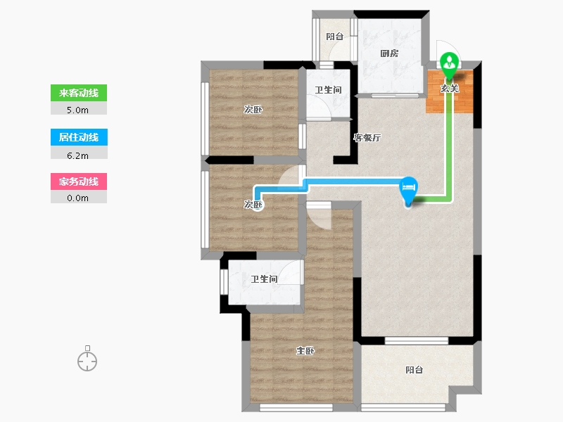 四川省-宜宾市-正黄・翡翠堂-81.78-户型库-动静线