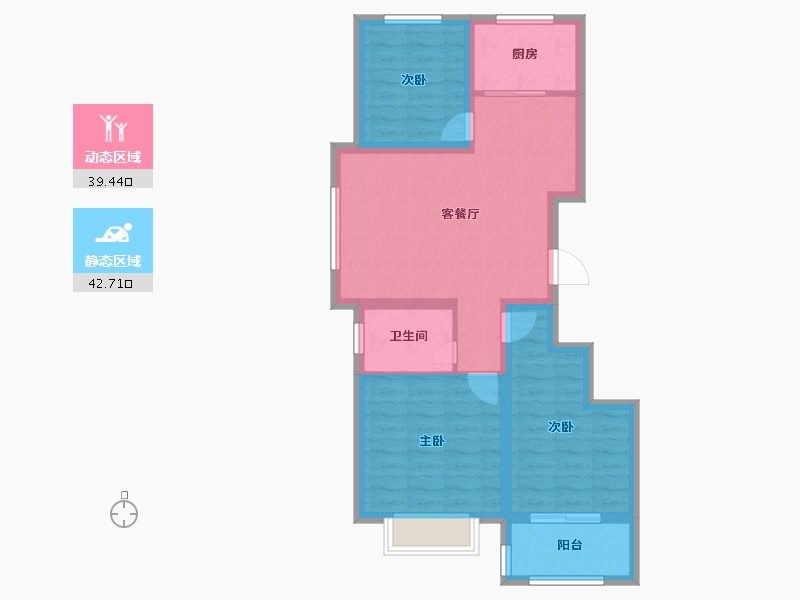 山东省-聊城市-世家・如意府-72.93-户型库-动静分区