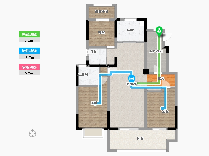 江苏省-南通市-枫丹酩悦-92.72-户型库-动静线