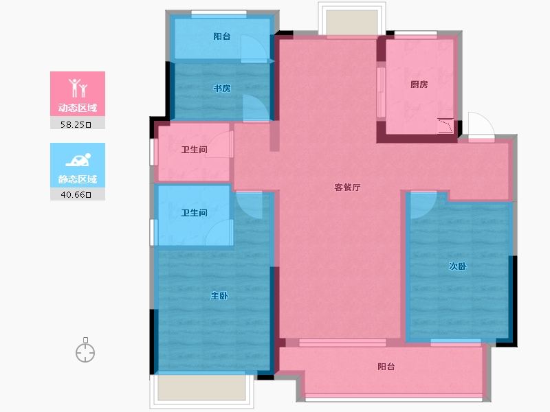 安徽省-滁州市-中丞 明湖原著-88.00-户型库-动静分区