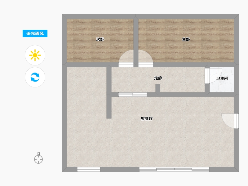 California-Orange-Parkside La Palma Apartments-65.32-户型库-采光通风