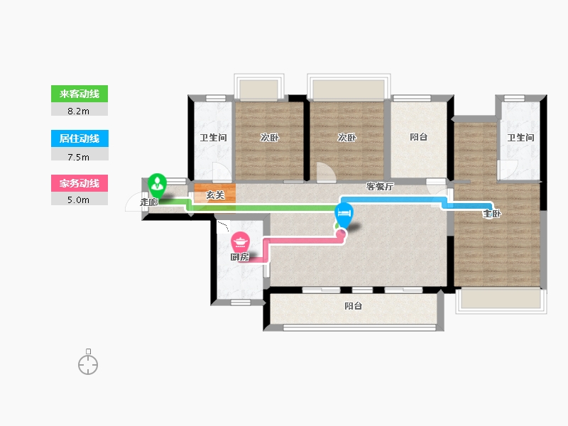 广东省-佛山市-新城�Z城-103.41-户型库-动静线