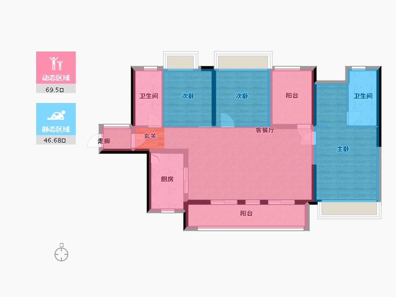 广东省-佛山市-新城�Z城-103.41-户型库-动静分区