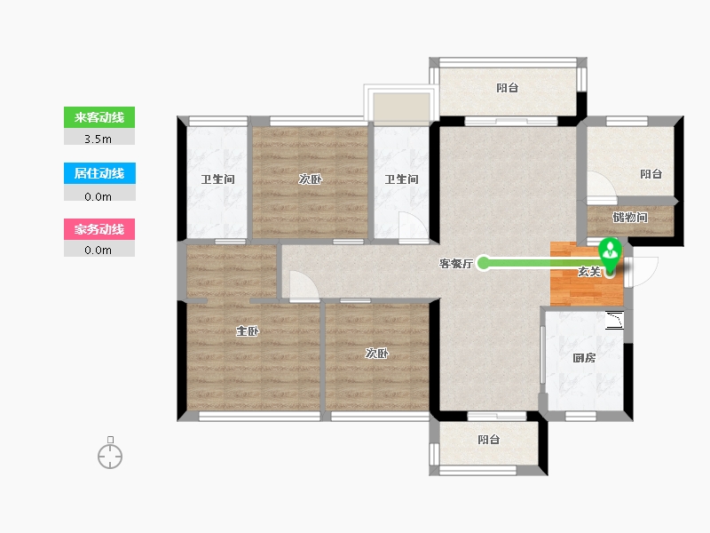 广东省-佛山市-禹洲・朗廷湾-89.88-户型库-动静线