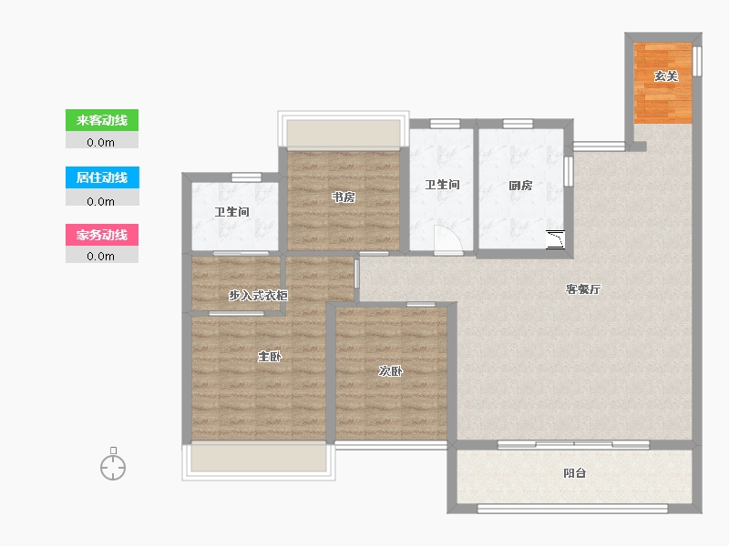 江苏省-苏州市-中国铁建・吴韵青秀-111.21-户型库-动静线