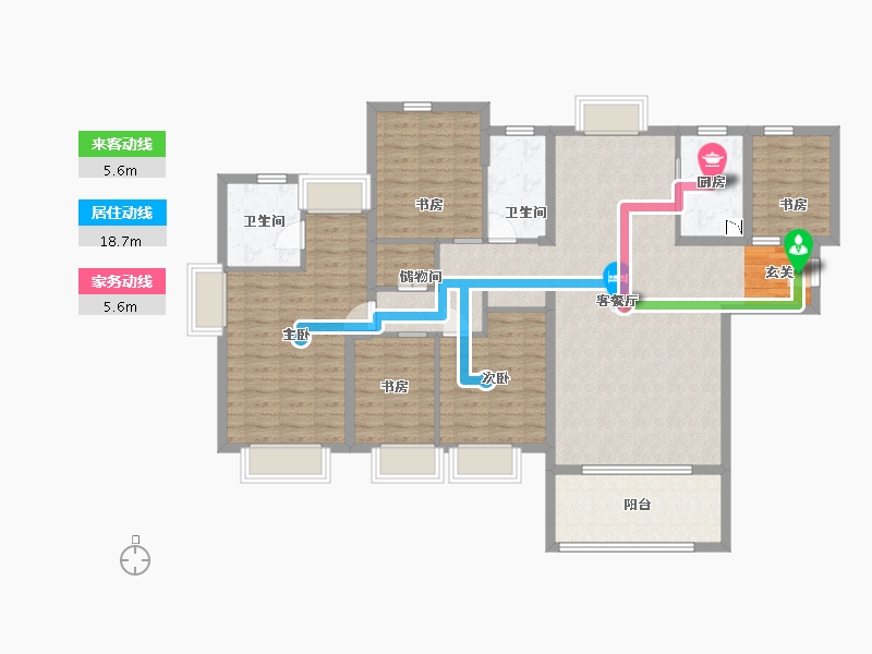 福建省-漳州市-国贸天成-127.31-户型库-动静线