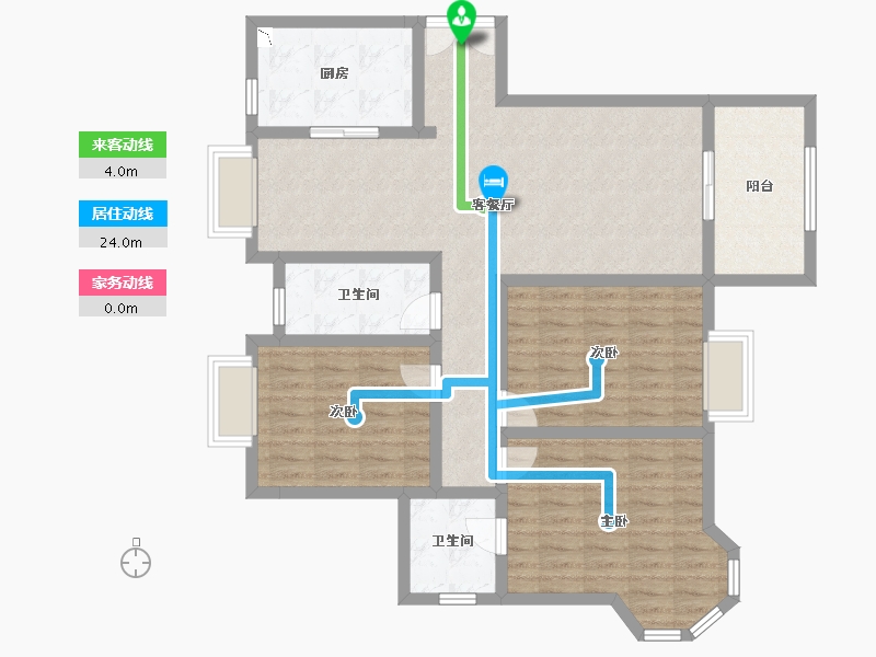 江苏省-苏州市-松泽家园八区-104.70-户型库-动静线