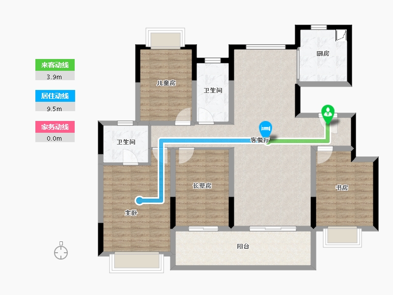 广西壮族自治区-北海市-雅居乐金海湾-118.54-户型库-动静线