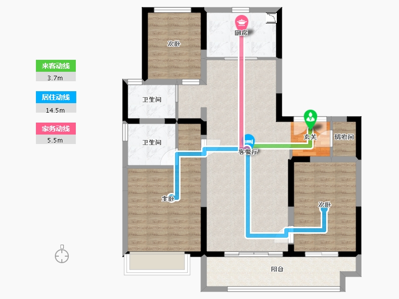 河北省-石家庄市-保利和光尘樾-97.60-户型库-动静线