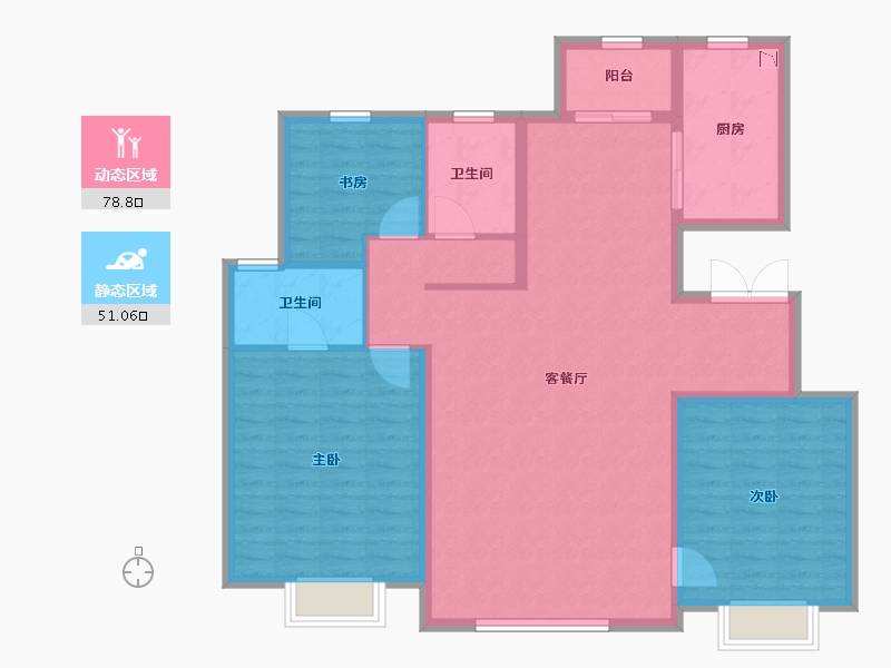 天津-天津市-御江台-118.00-户型库-动静分区