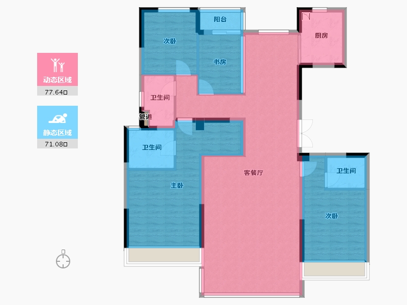 河南省-郑州市-正商丰华上境-134.19-户型库-动静分区