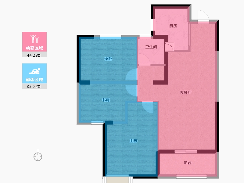 福建省-三明市-城投广场-68.57-户型库-动静分区