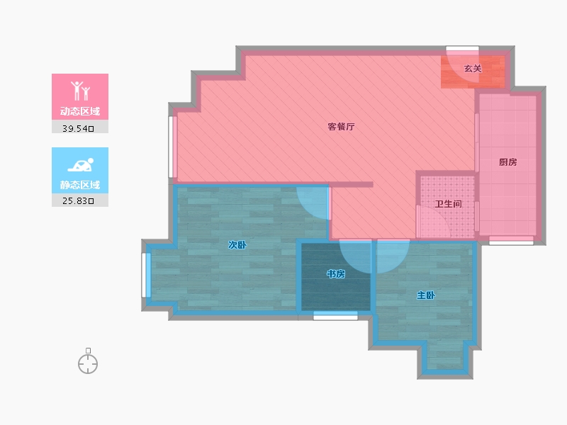 重庆-重庆市-中交万都汇-58.25-户型库-动静分区