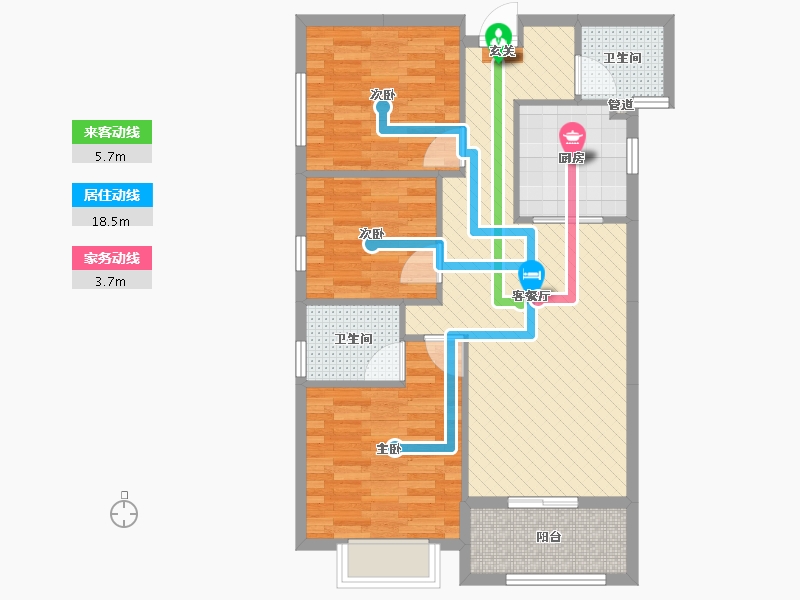 湖北省-随州市-荣御中央-78.20-户型库-动静线