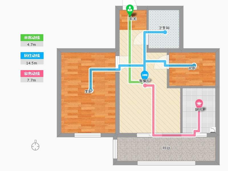 河南省-信阳市-万家灯火张李湾商住城-60.39-户型库-动静线