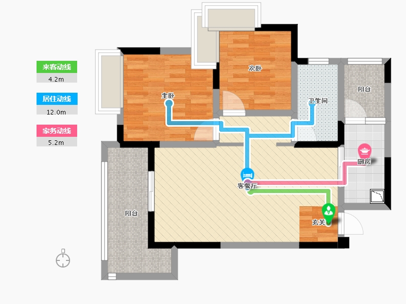 四川省-成都市-棠湖泊林城-70.11-户型库-动静线