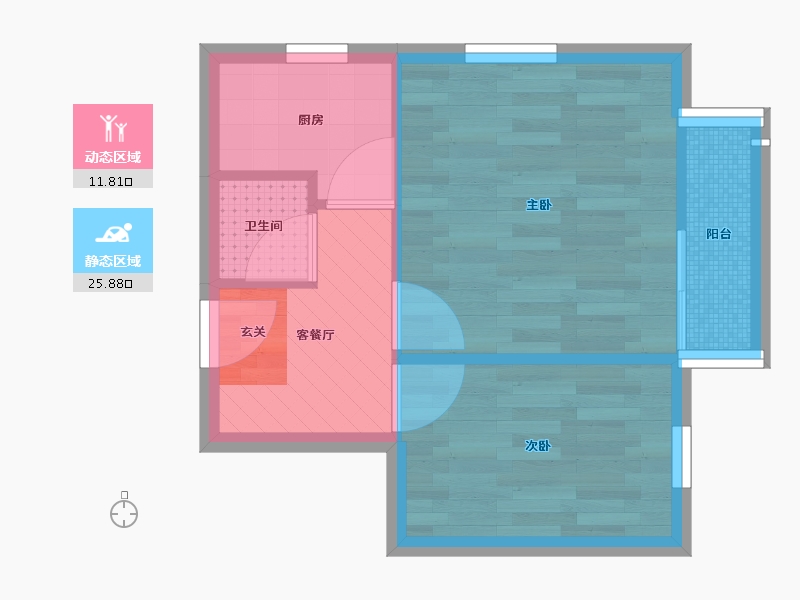 北京-北京市-文化路社区-32.69-户型库-动静分区