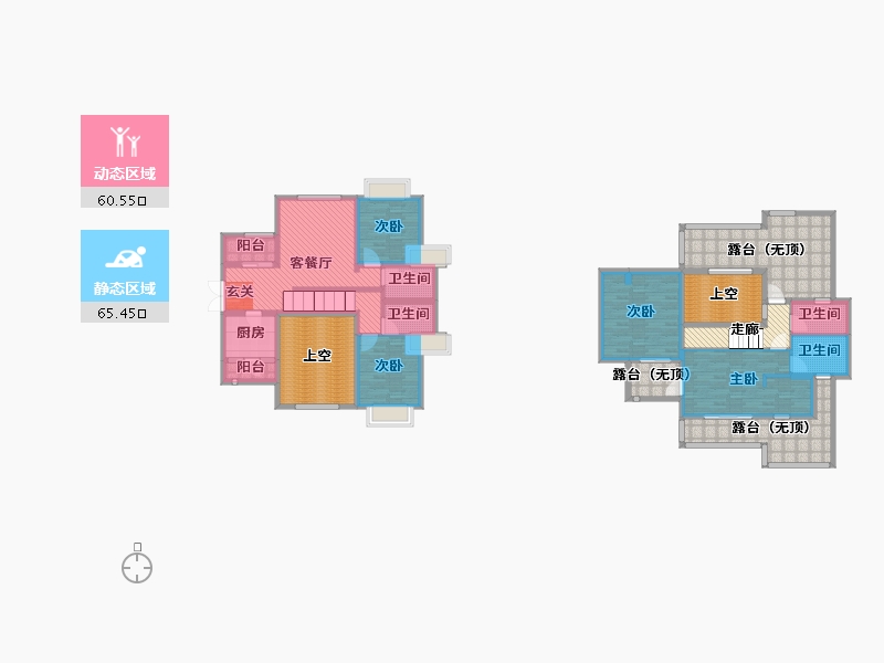 重庆-重庆市-奉节环彬白帝天下-179.43-户型库-动静分区