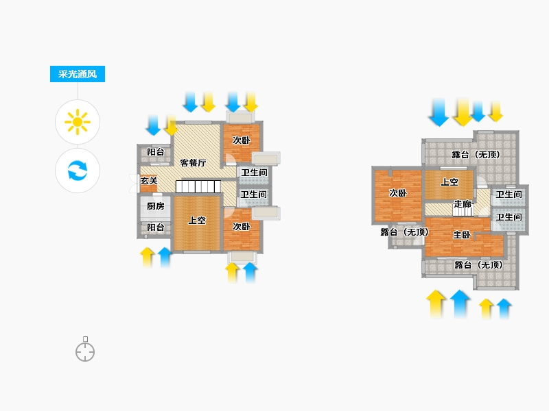 重庆-重庆市-奉节环彬白帝天下-179.43-户型库-采光通风