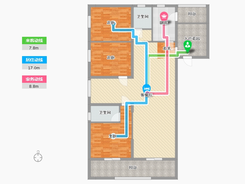 山东省-临沂市-瀧璟-134.47-户型库-动静线