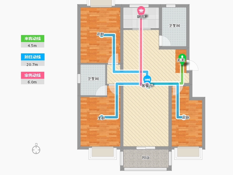 河北省-邯郸市-庄鼎天下-103.78-户型库-动静线