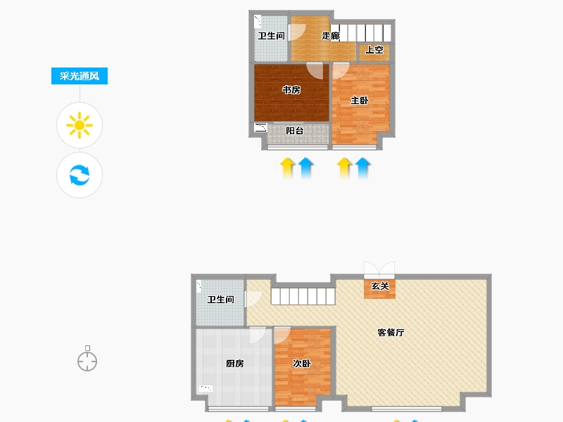 北京-北京市-UHN国际村-一期-125.41-户型库-采光通风