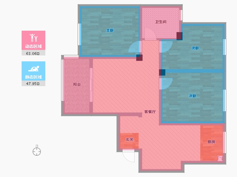 山东省-菏泽市-铂金湾-98.00-户型库-动静分区