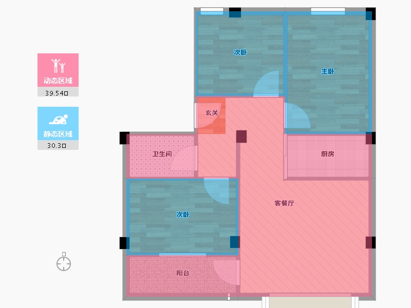 广东省-梅州市-自建房-62.63-户型库-动静分区