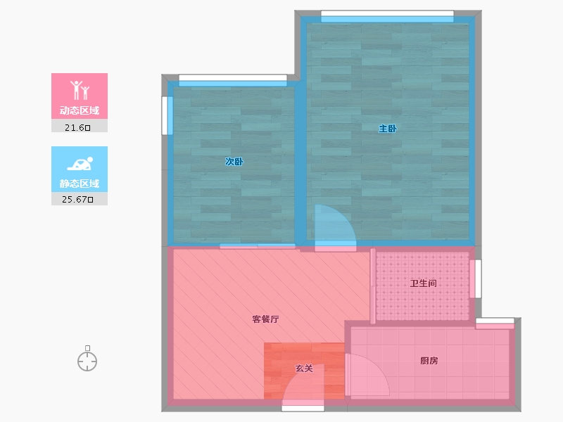 上海-上海市-金群苑-41.21-户型库-动静分区