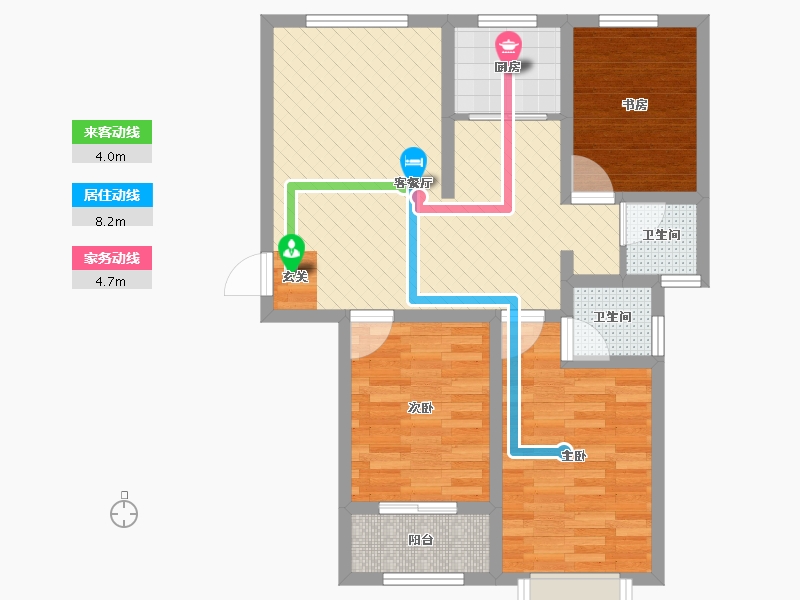 河南省-安阳市-林州市红旗渠大道-70.72-户型库-动静线