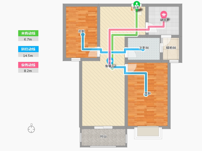 江苏省-宿迁市-嘉禾颐苑-80.00-户型库-动静线