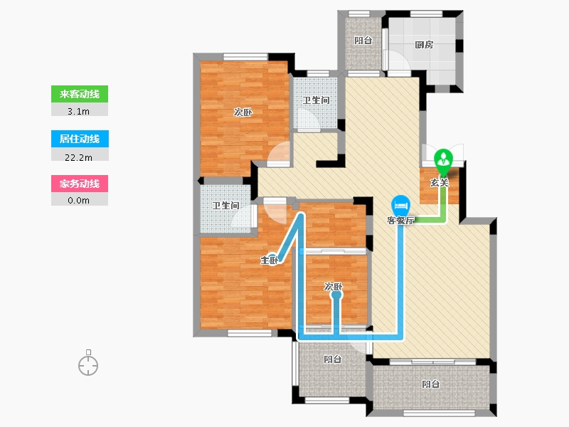 河南省-郑州市-法兰原著-107.40-户型库-动静线