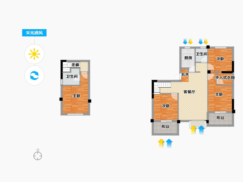 福建省-福州市-悦澜山-110.28-户型库-采光通风