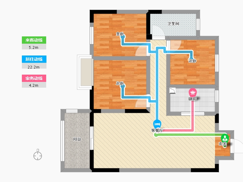 安徽省-安庆市-星河一品-79.82-户型库-动静线