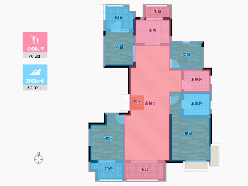 北京-北京市-新兴小区-118.94-户型库-动静分区