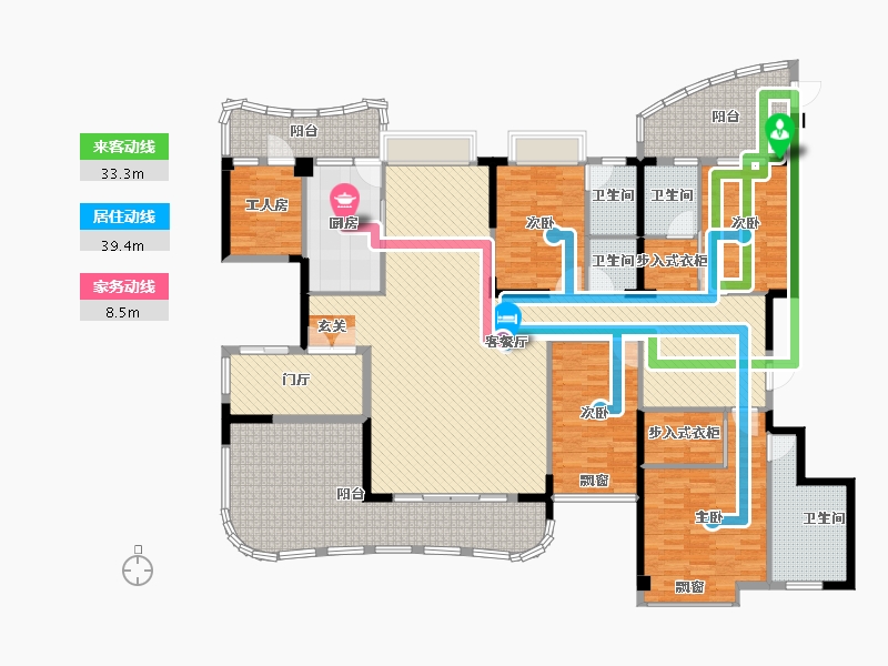 广东省-汕头市-愉珑湾-217.41-户型库-动静线