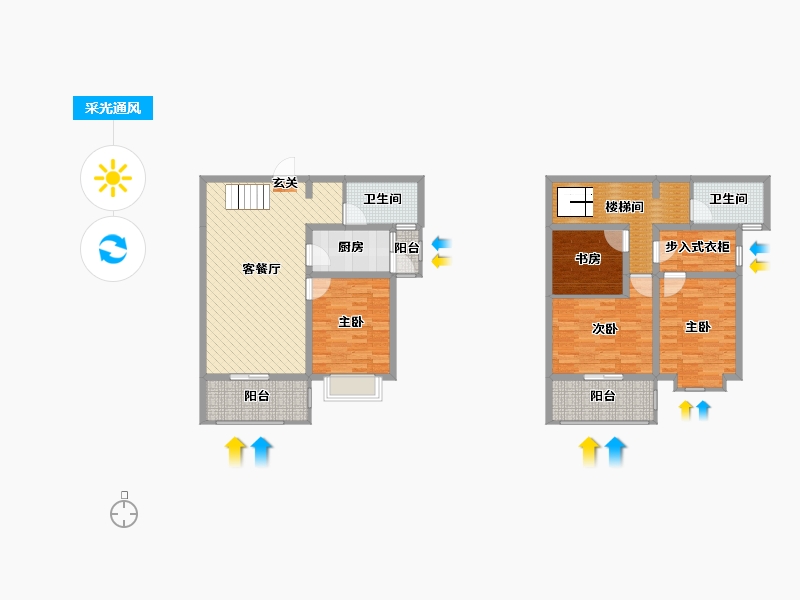 山东省-临沂市-江泉江泉二期-120.78-户型库-采光通风