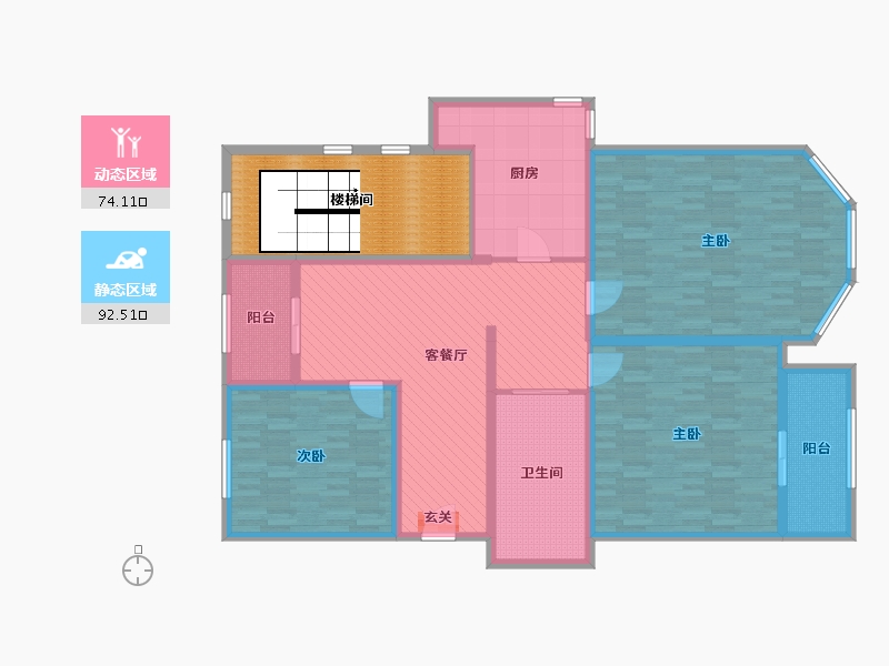 浙江省-宁波市-博地-168.00-户型库-动静分区