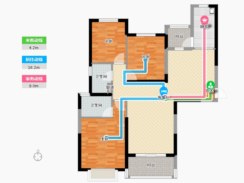 四川省-成都市-恒大御景半岛-101.92-户型库-动静线