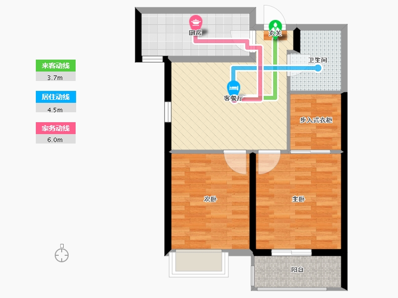 山东省-烟台市-城发-60.00-户型库-动静线