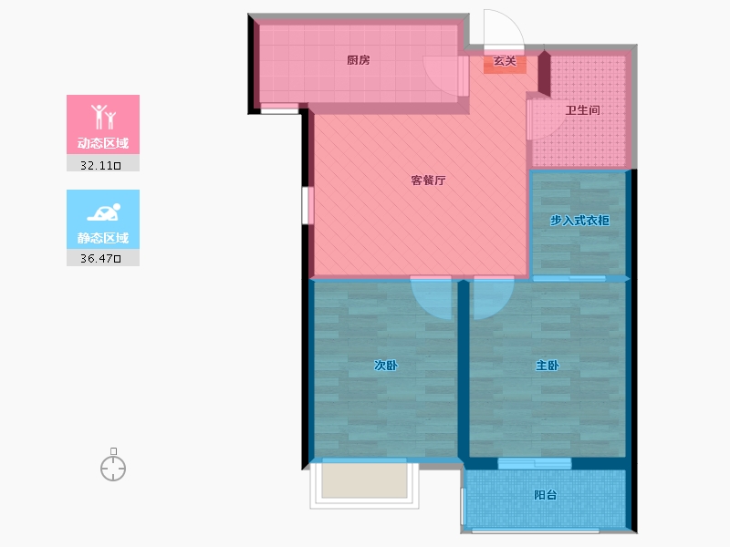 山东省-烟台市-城发-60.00-户型库-动静分区