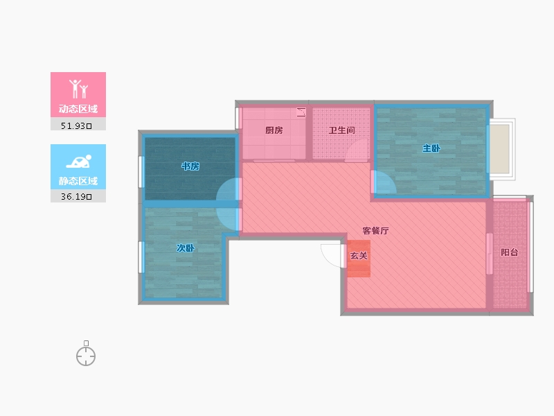 山西省-运城市-紫金城-76.85-户型库-动静分区